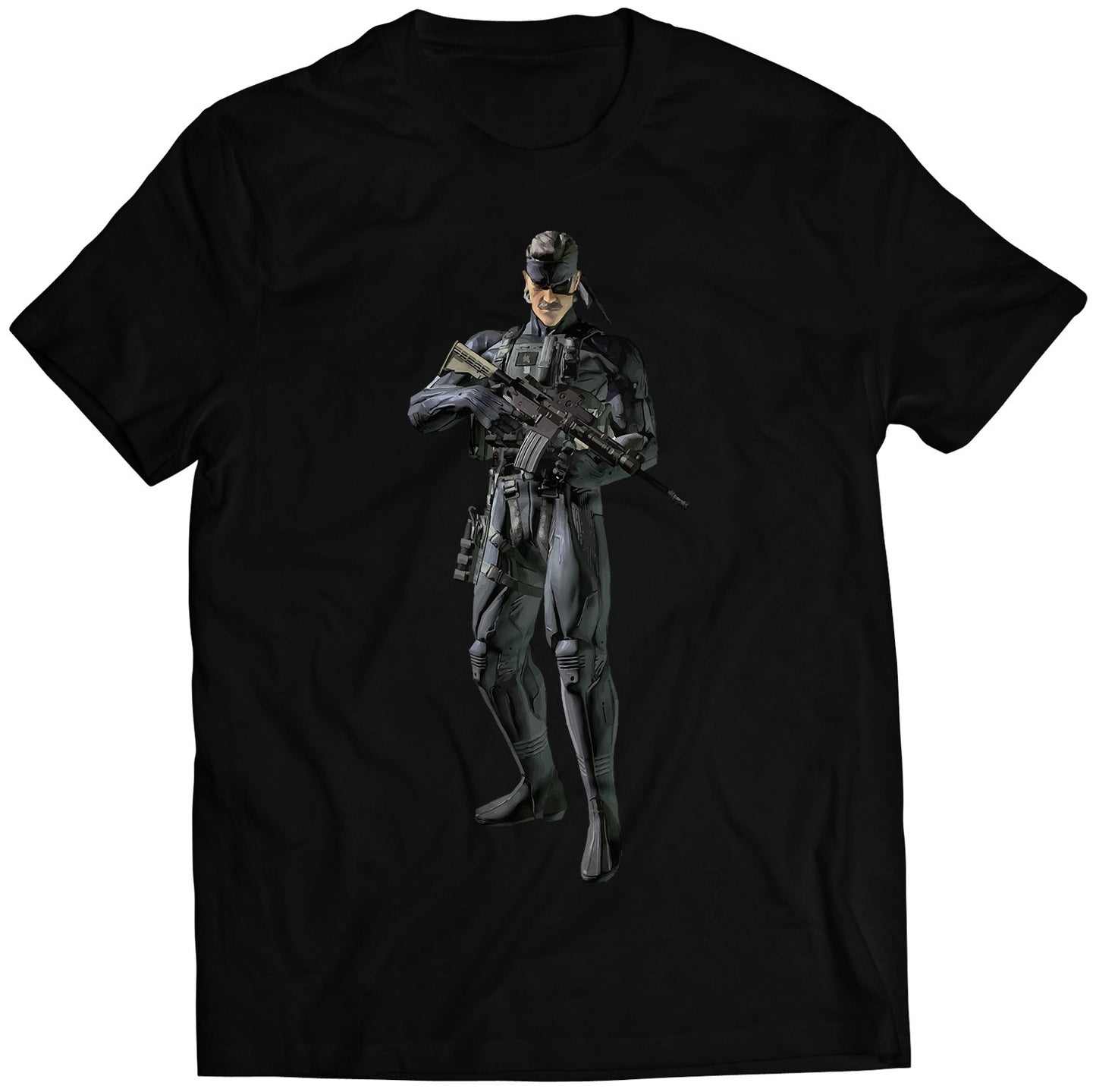 Solid Snake in Octocamo MGS 4 Premium Unisex T-shirt (Vectorized Design)