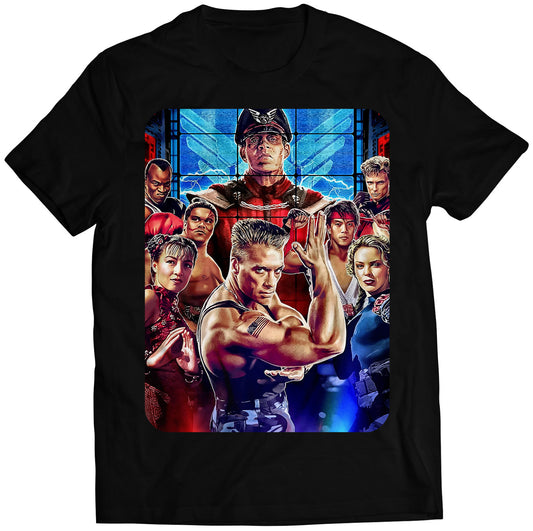 Street Fighting Movie Premium Unisex T-shirt (Vectorized Design)