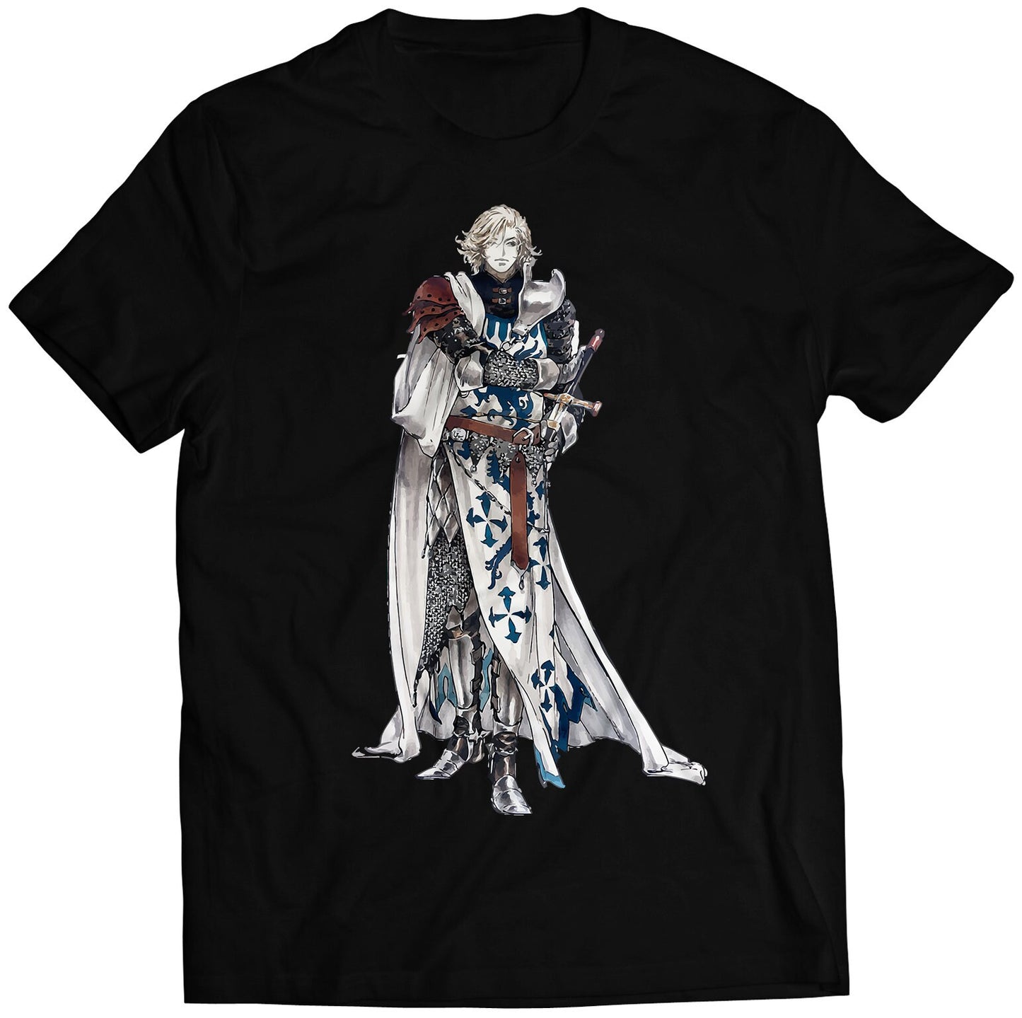 Leon Belmont Knight Armor Castle Vania Lament of Innocence Premium Unisex T-shirt (Vectorized Design)