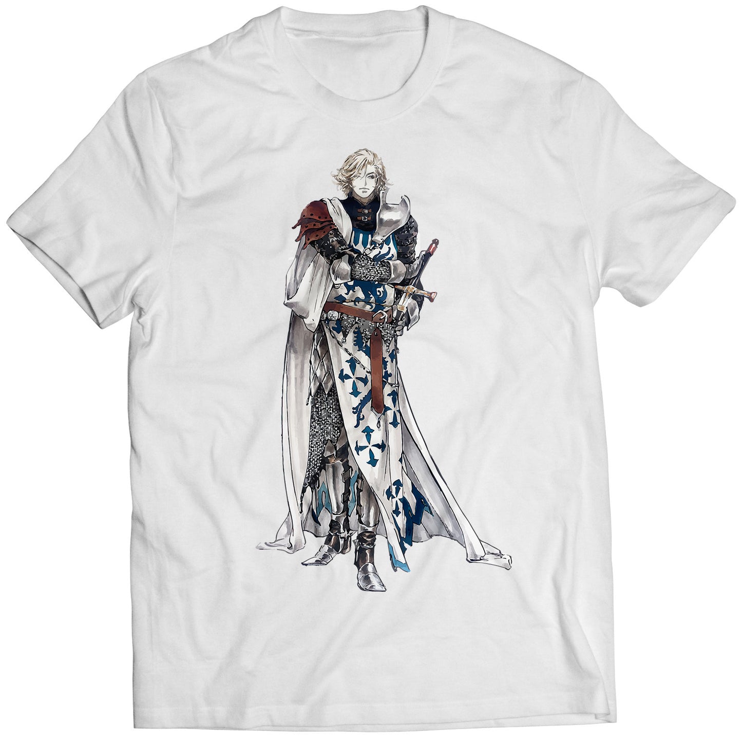 Leon Belmont Knight Armor Castle Vania Lament of Innocence Premium Unisex T-shirt (Vectorized Design)