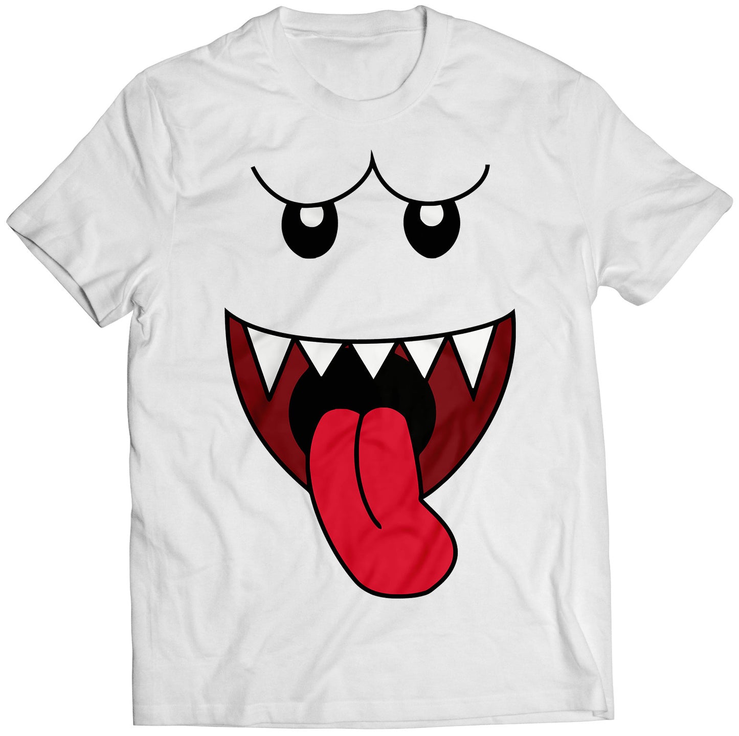 Boo Ghost Face V2 Premium Unisex T-shirt (Vectorized Design)