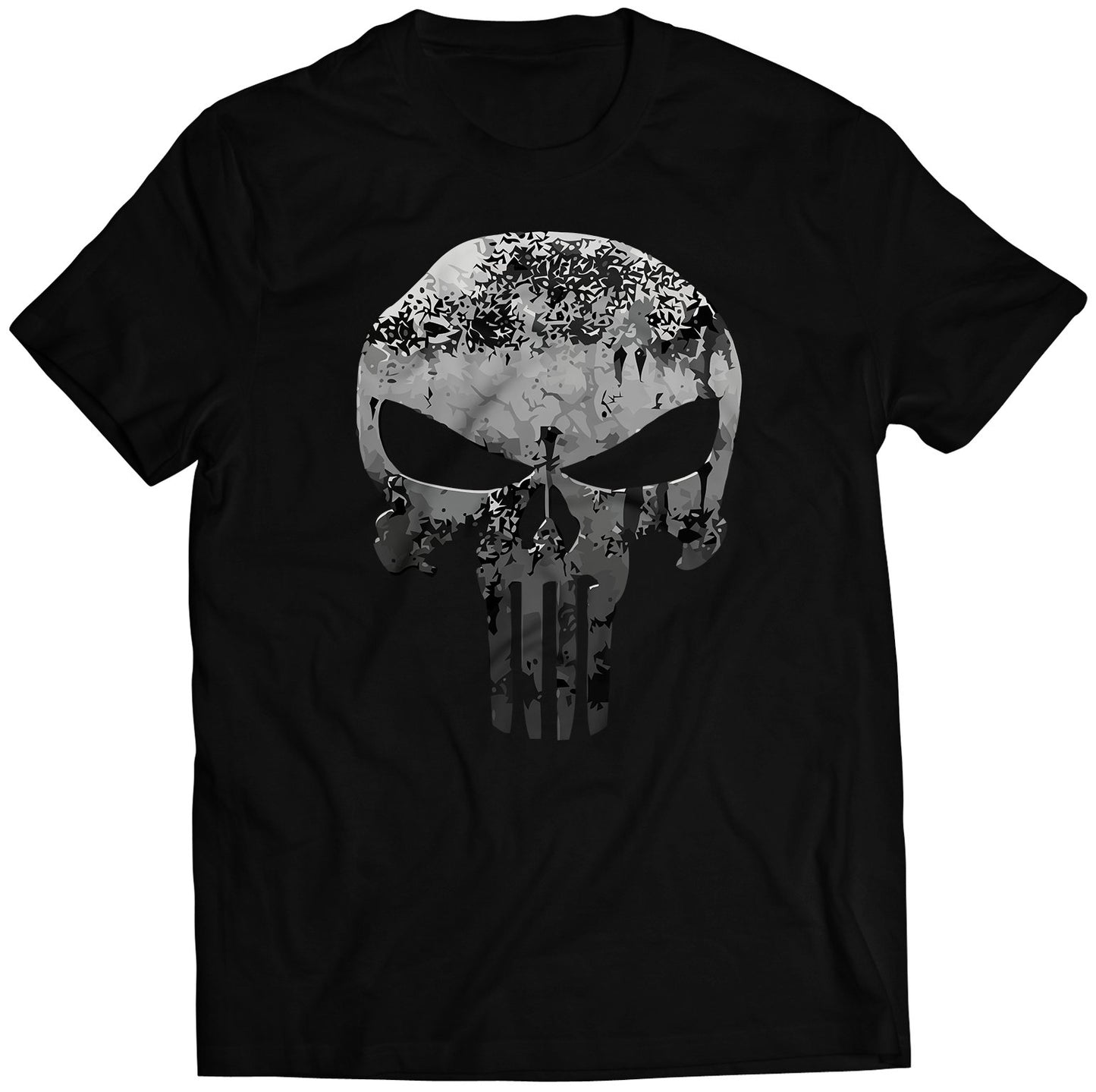 Punishment Distresed Skull Premium Unisex T-shirt (Vectorized Design)