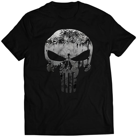 Punishment Distresed Skull Premium Unisex T-shirt (Vectorized Design)