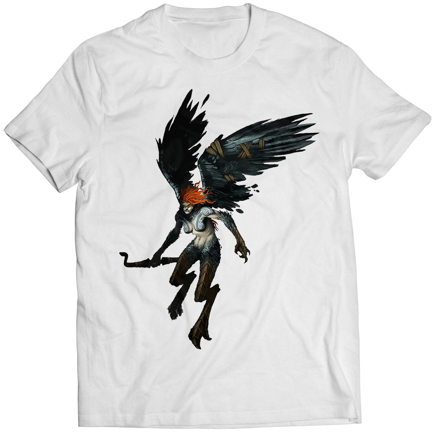 Harpy Castle Vania Lords of Shadow Mirror of Fate Premium Unisex T-shirt (Vectorized Design)