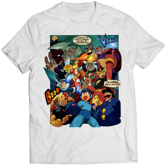 Mega Boy Rockboy Comic Premium Unisex T-shirt (Vectorized Design)