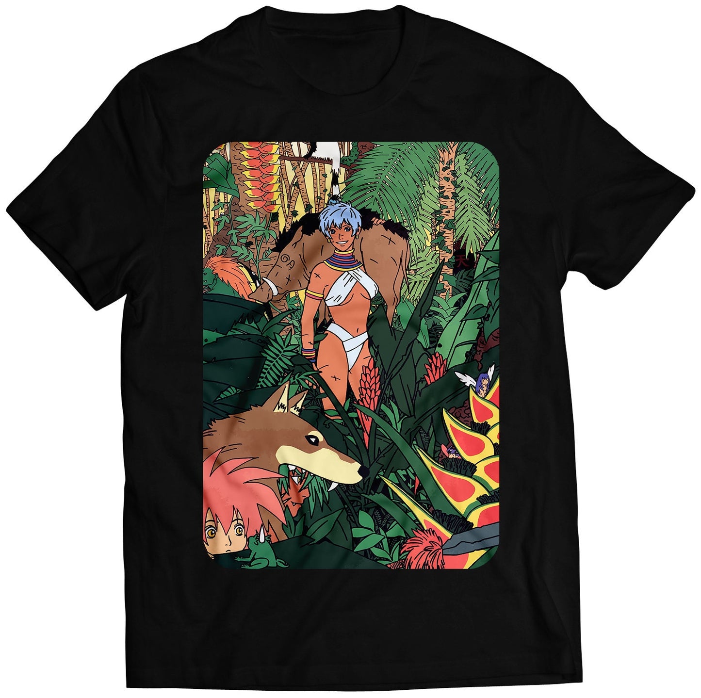 Elena In Jungle Premium Unisex T-shirt (Vectorized Design)