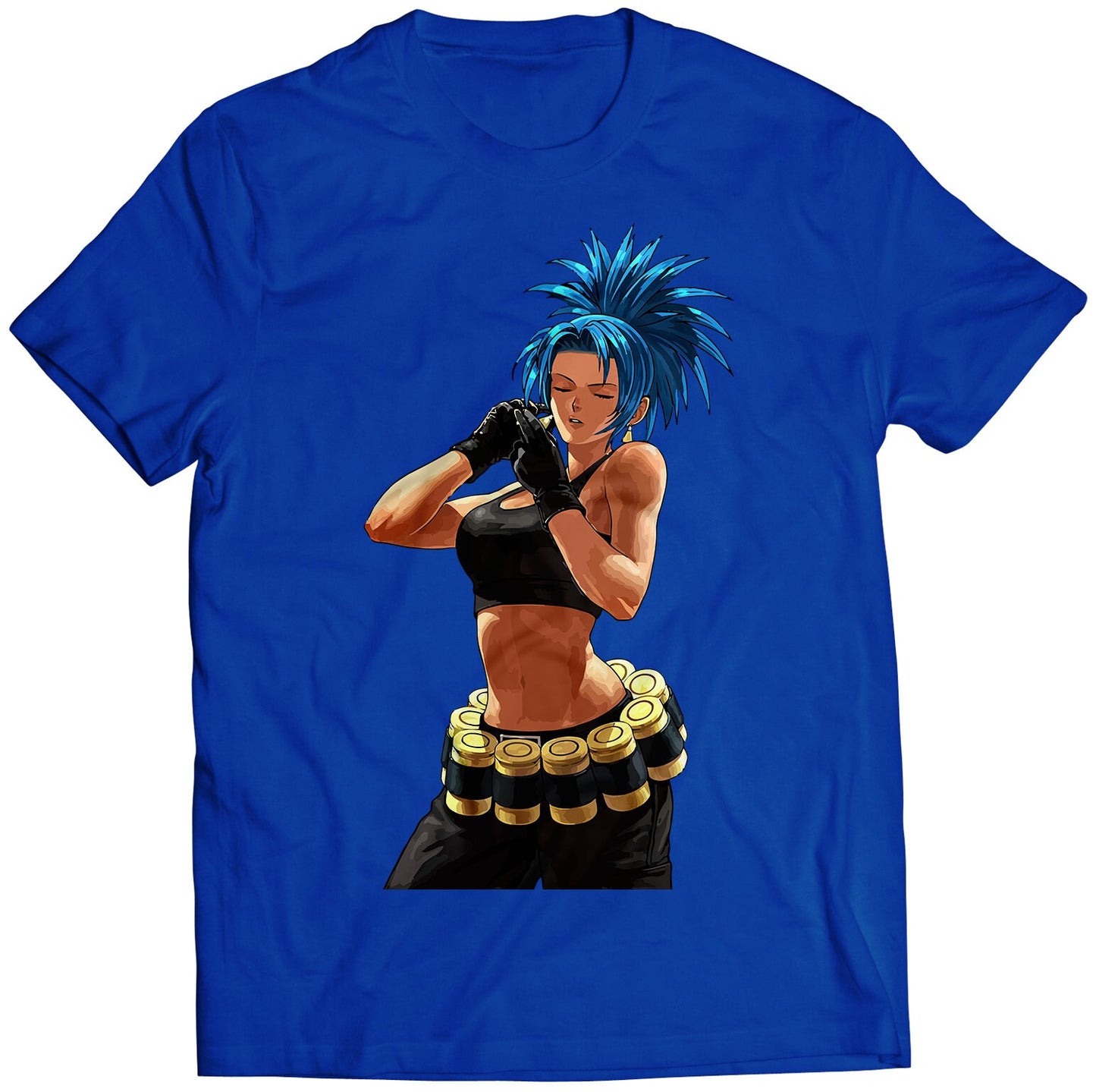 Leona Win Portrait KOF12 KOFXII Premium Unisex T-shirt (Vectorized Design)