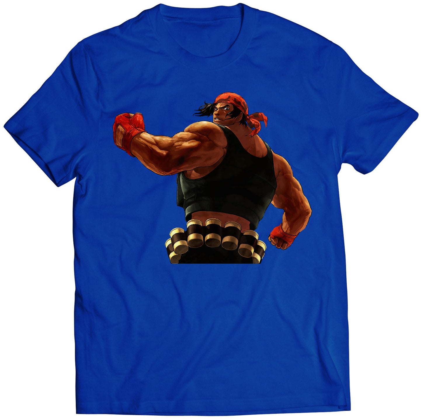 Ralf-jones Win Portrait KOF12 KOFXII Premium Unisex T-shirt (Vectorized Design)