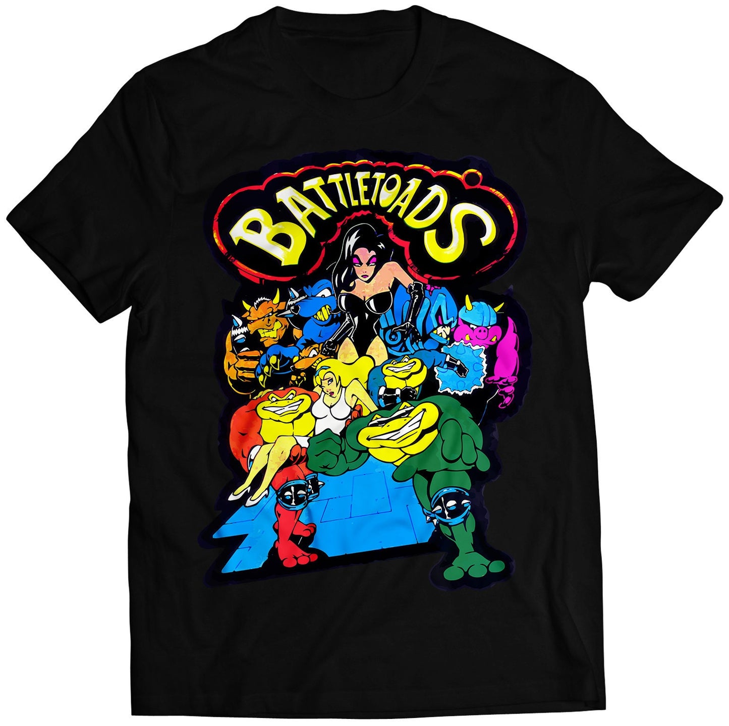 Baddletoads Arcade Cover Premium Unisex T-shirt (Vectorized Design)