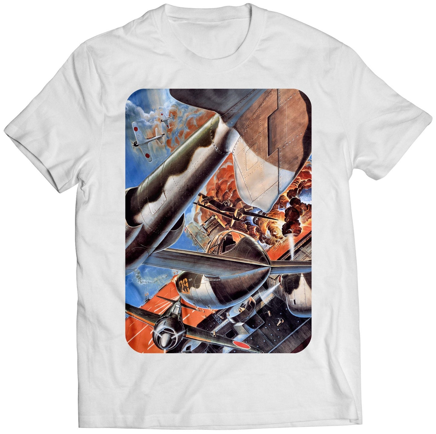 1945 Shmup Cover Premium Unisex T-shirt (Vectorized Design)