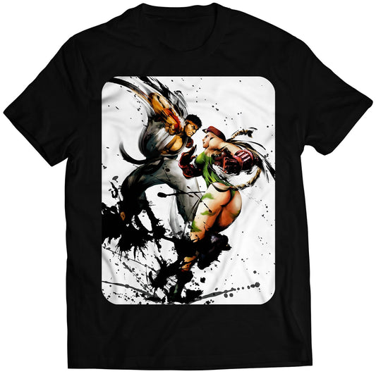 Street Fighter IV Cover V1 Premium Unisex T-shirt (Vectorized Design)