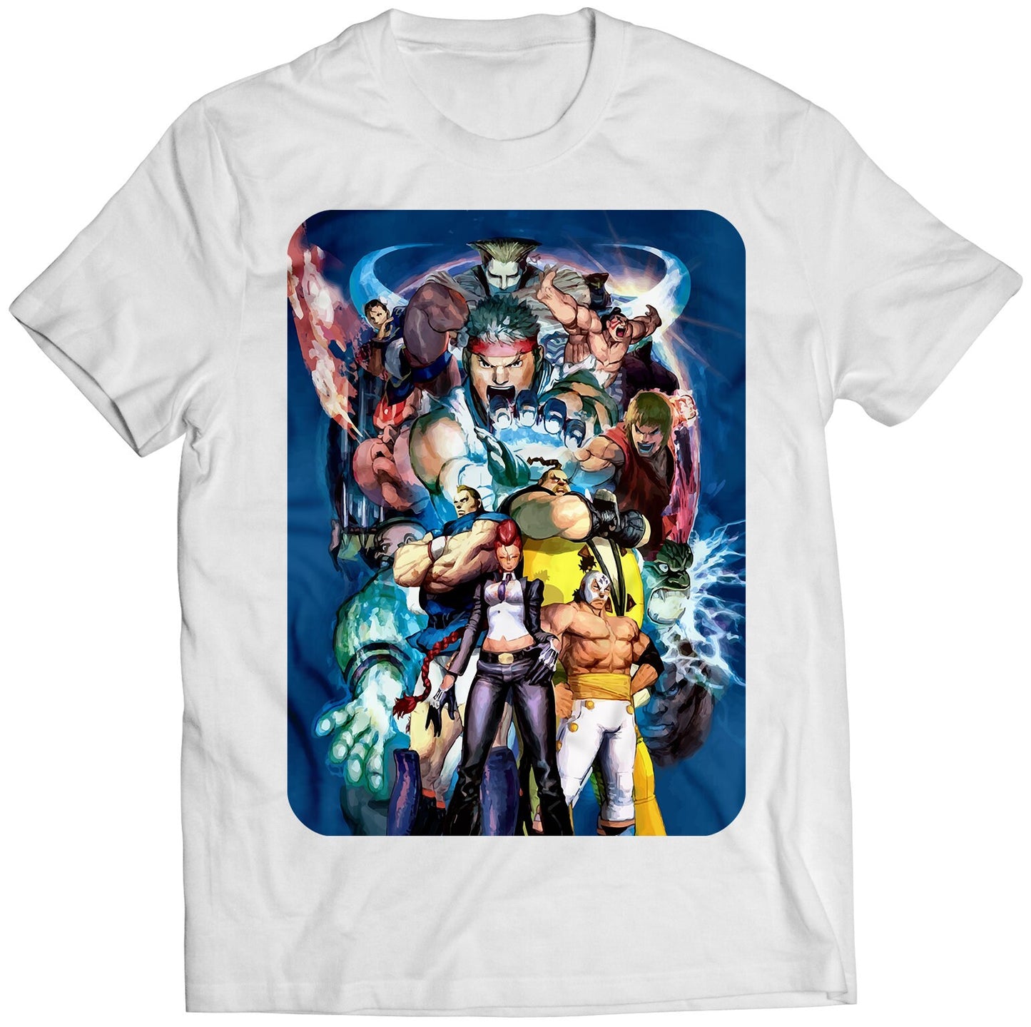 Street Fighter IV Cover V2 Premium Unisex T-shirt (Vectorized Design)