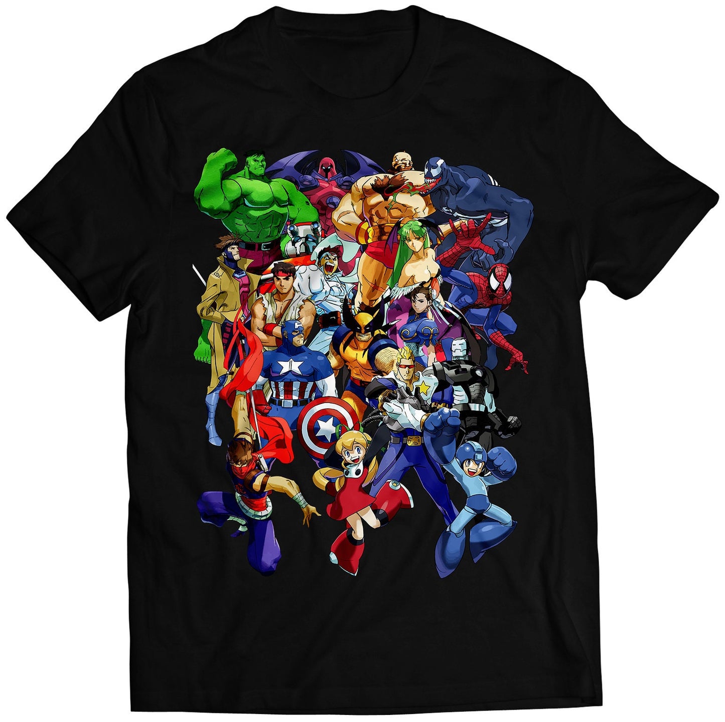 Mahvel VS Capcom Arcade Roaster Premium Unisex T-shirt (Vectorized Design)