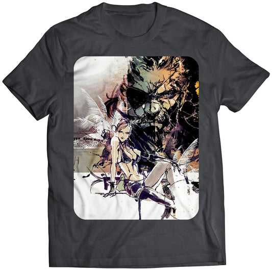 Venom Snake & Silence V1 MGS V Premium Unisex T-shirt (Vectorized Design)