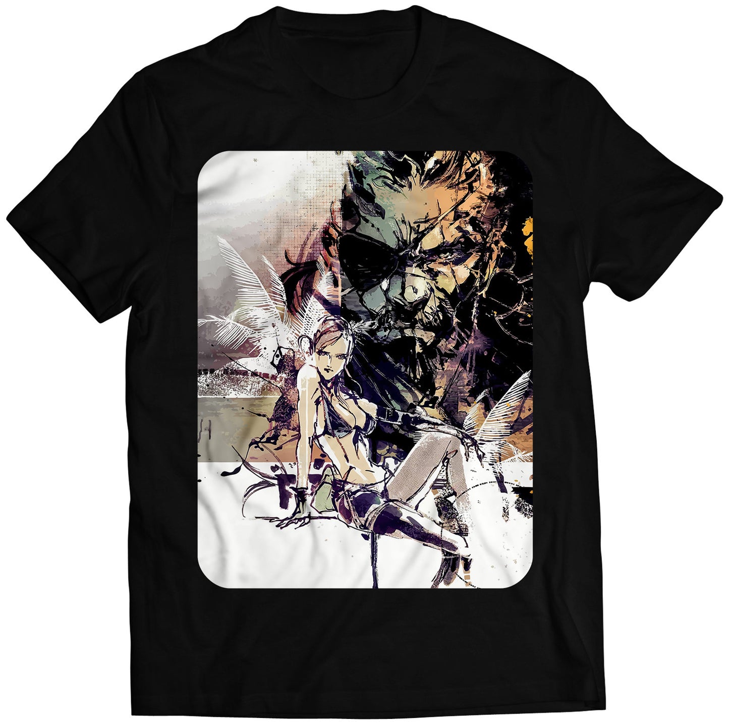 Venom Snake & Silence V1 MGS V Premium Unisex T-shirt (Vectorized Design)