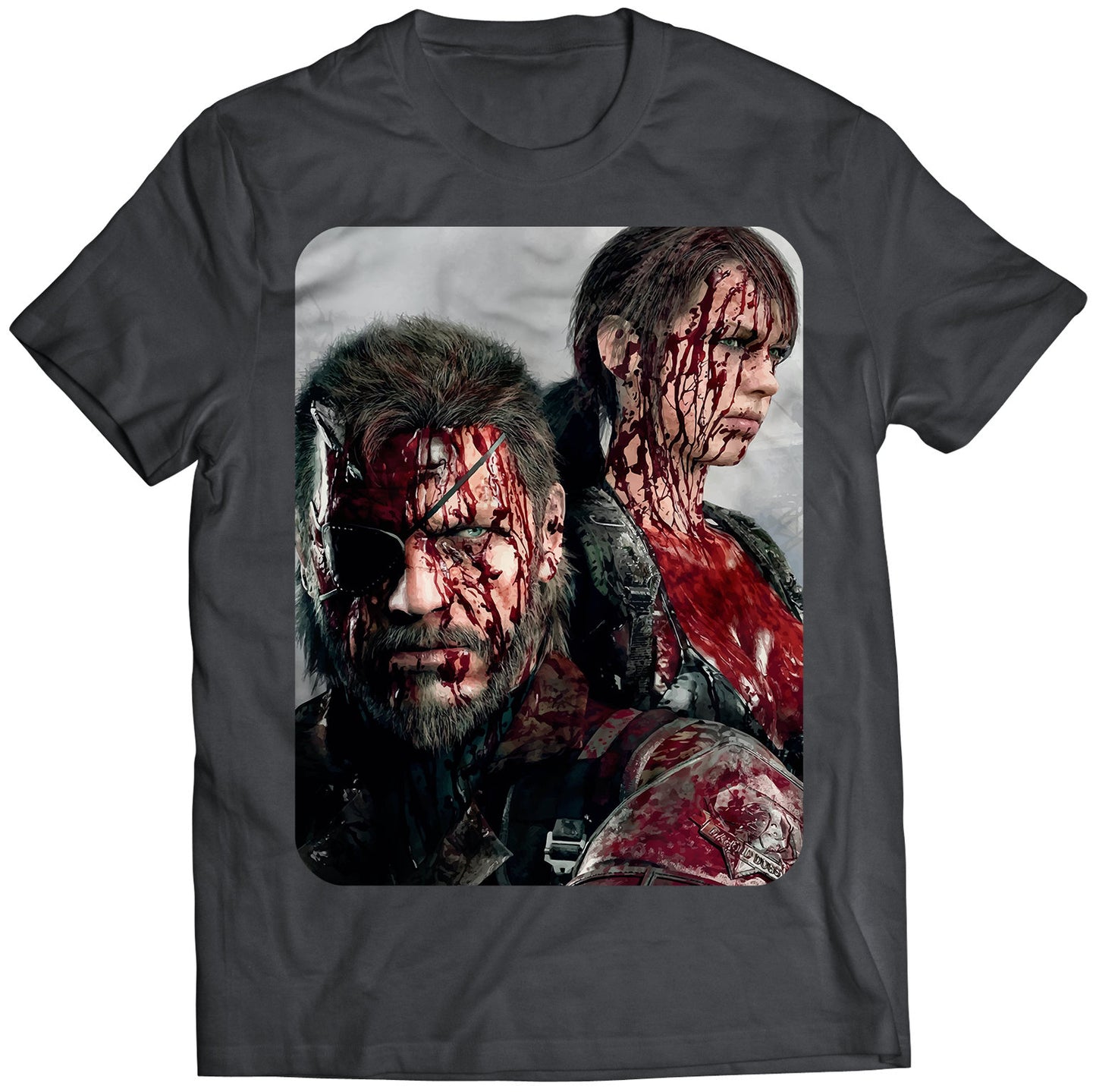 Bloody Venom Snake & Silence MGS V Premium Unisex T-shirt (Vectorized Design)