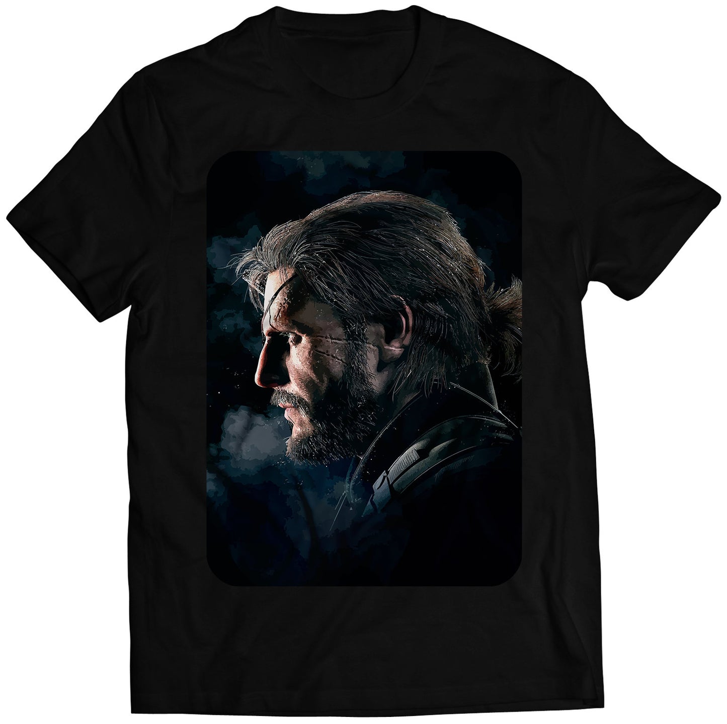 Big Boss Side Face MGS V Premium Unisex T-shirt (Vectorized Design)