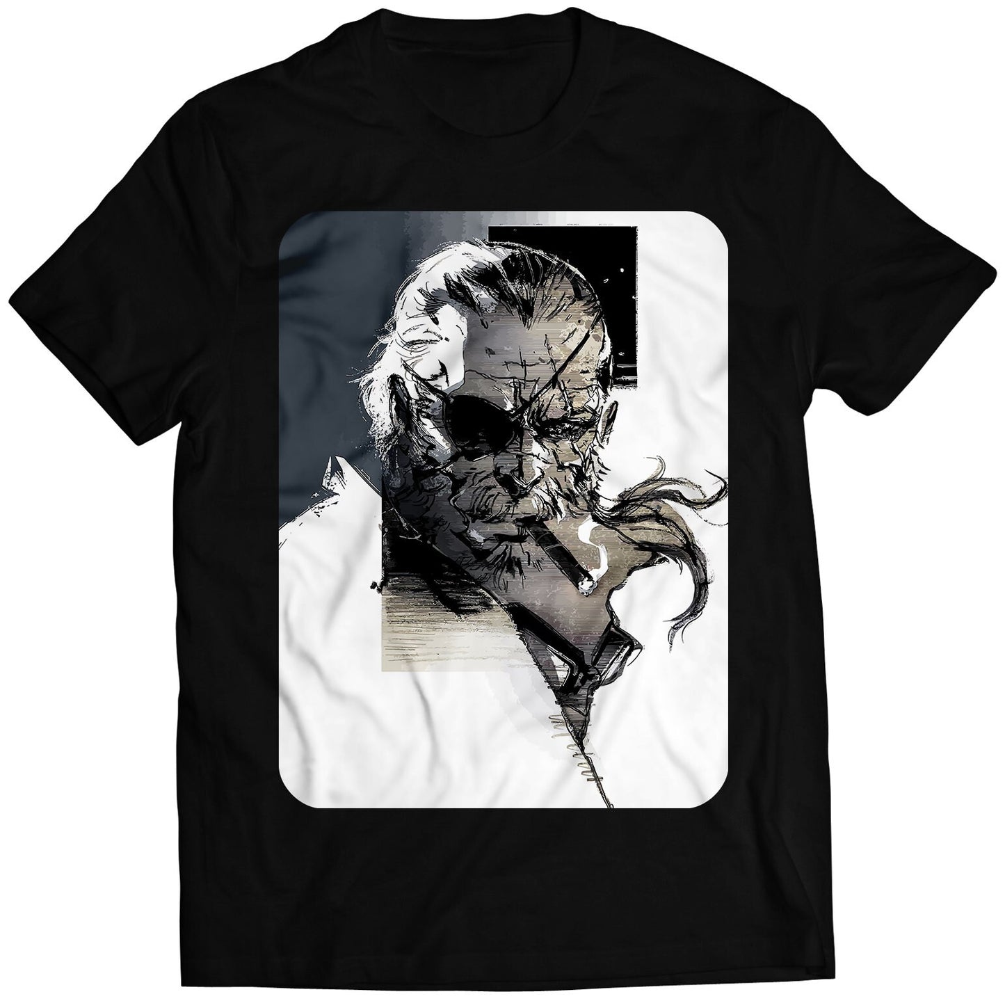 Big Boss Smokin Cigar MGS V Premium Unisex T-shirt (Vectorized Design)