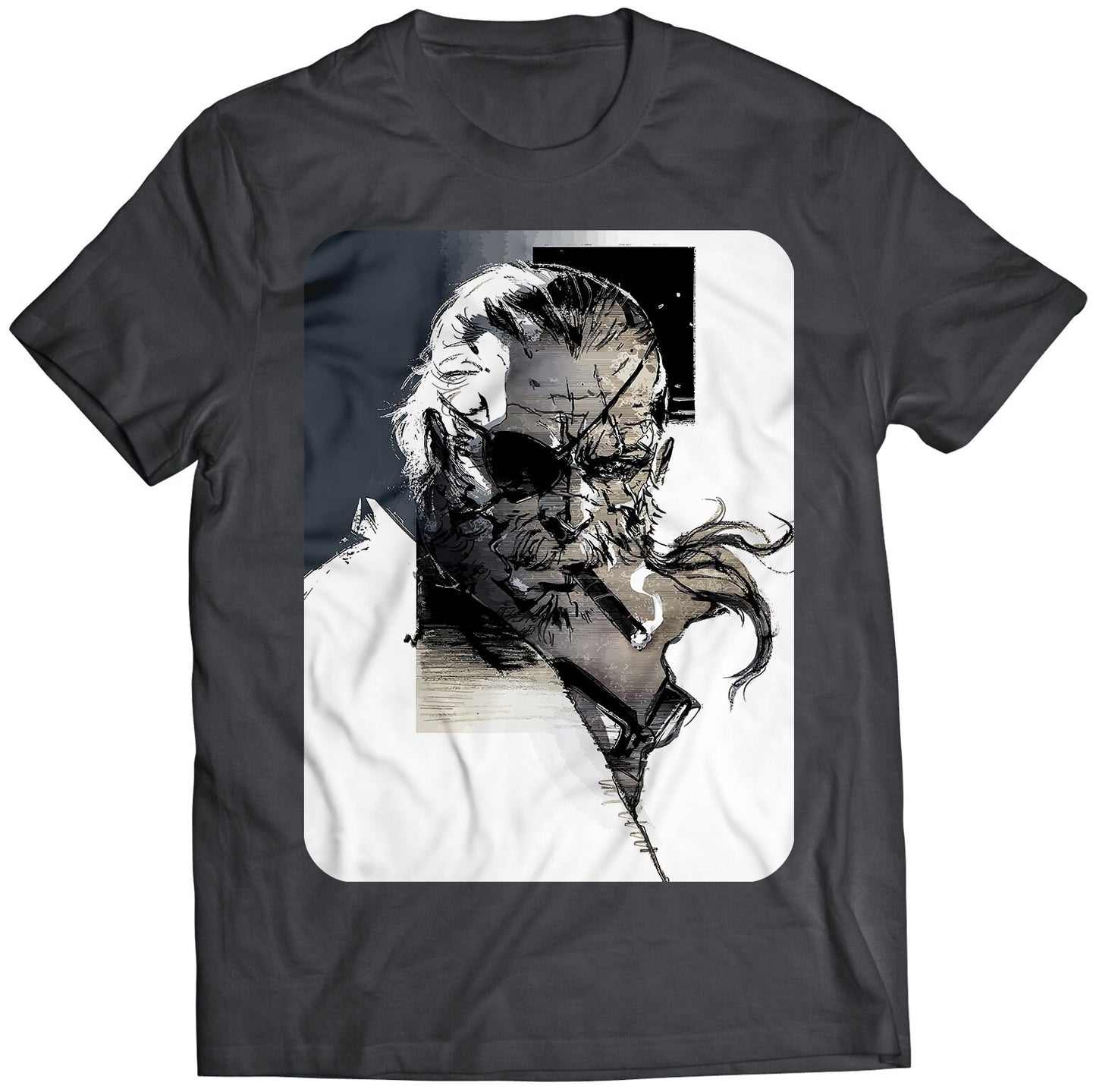 Big Boss Smokin Cigar MGS V Premium Unisex T-shirt (Vectorized Design)