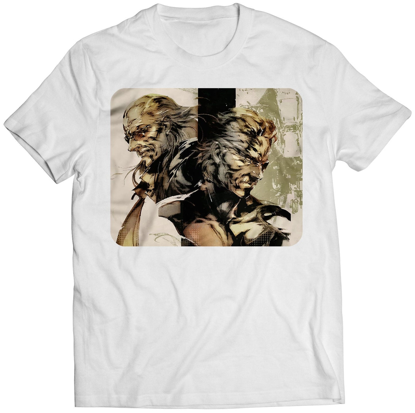 Liquid Ocelot & Old Snake MGS 4 Premium Unisex T-shirt (Vectorized Design)