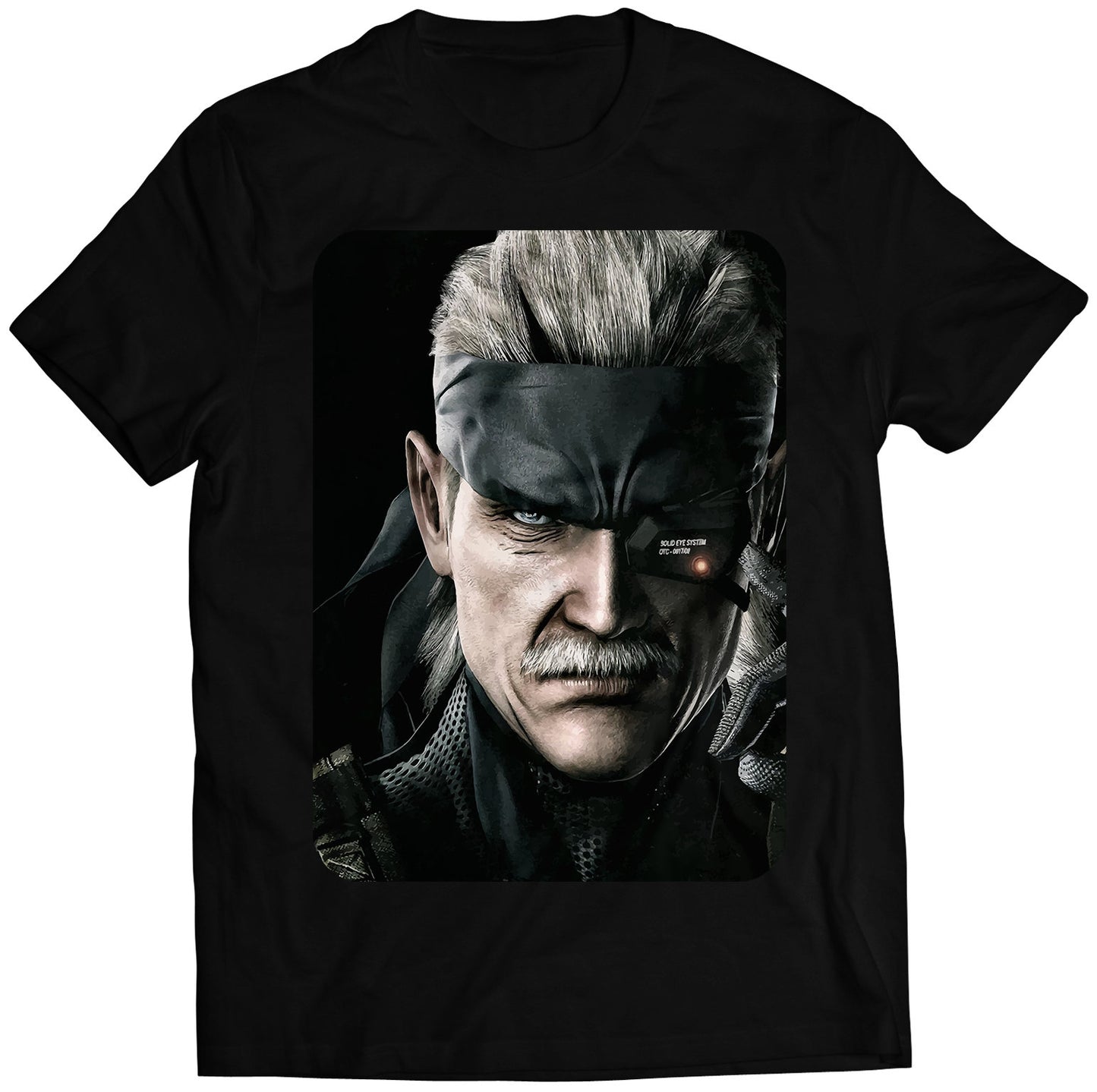 Old Snake Face MGS 4 Premium Unisex T-shirt (Vectorized Design)