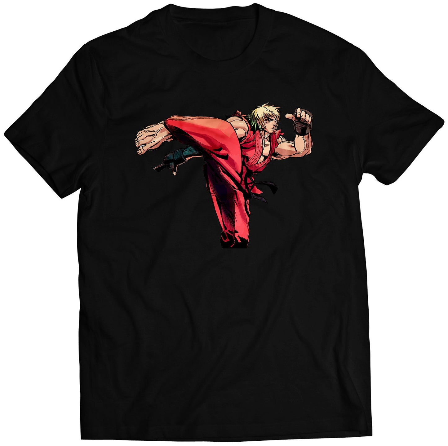 Ken Standing Roundhouse Kick Premium Unisex T-shirt (Vectorized Design)