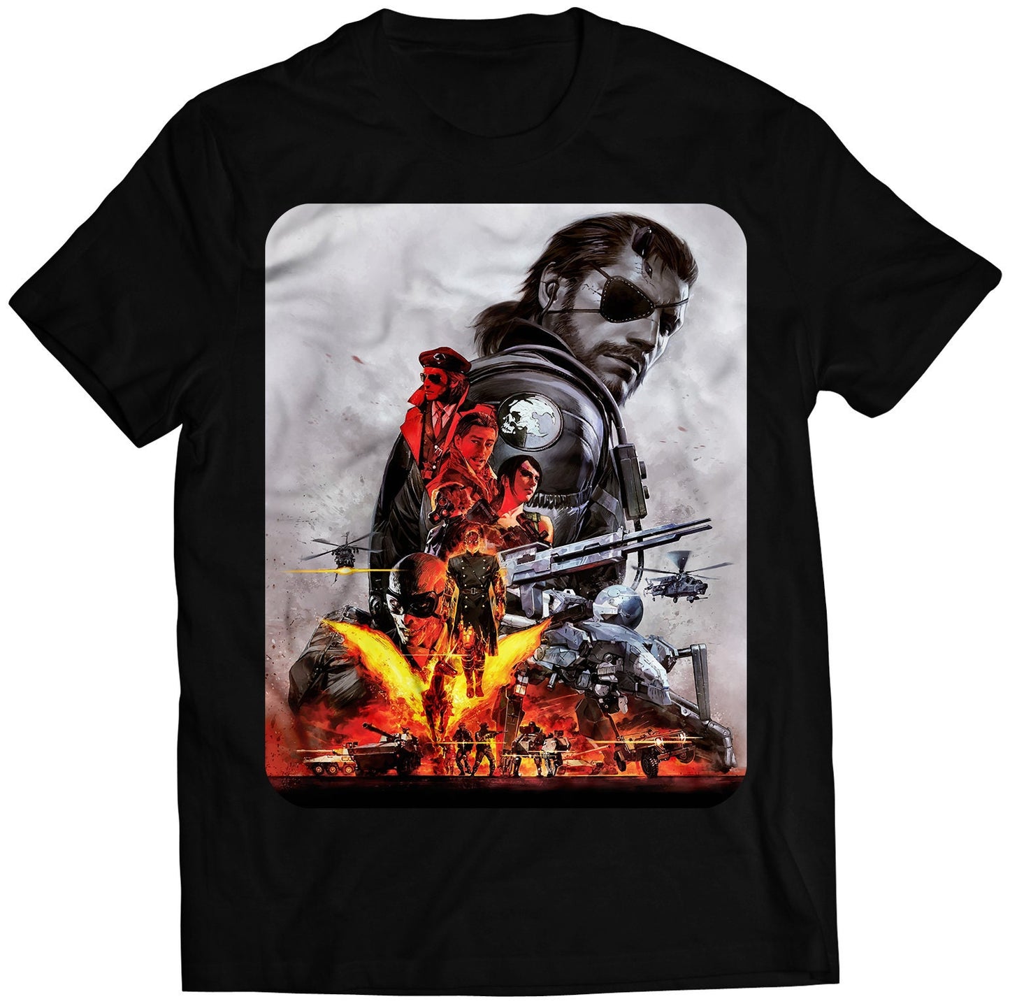 MGS V Phantom Pain Cover Premium Unisex T-shirt (Vectorized Design)