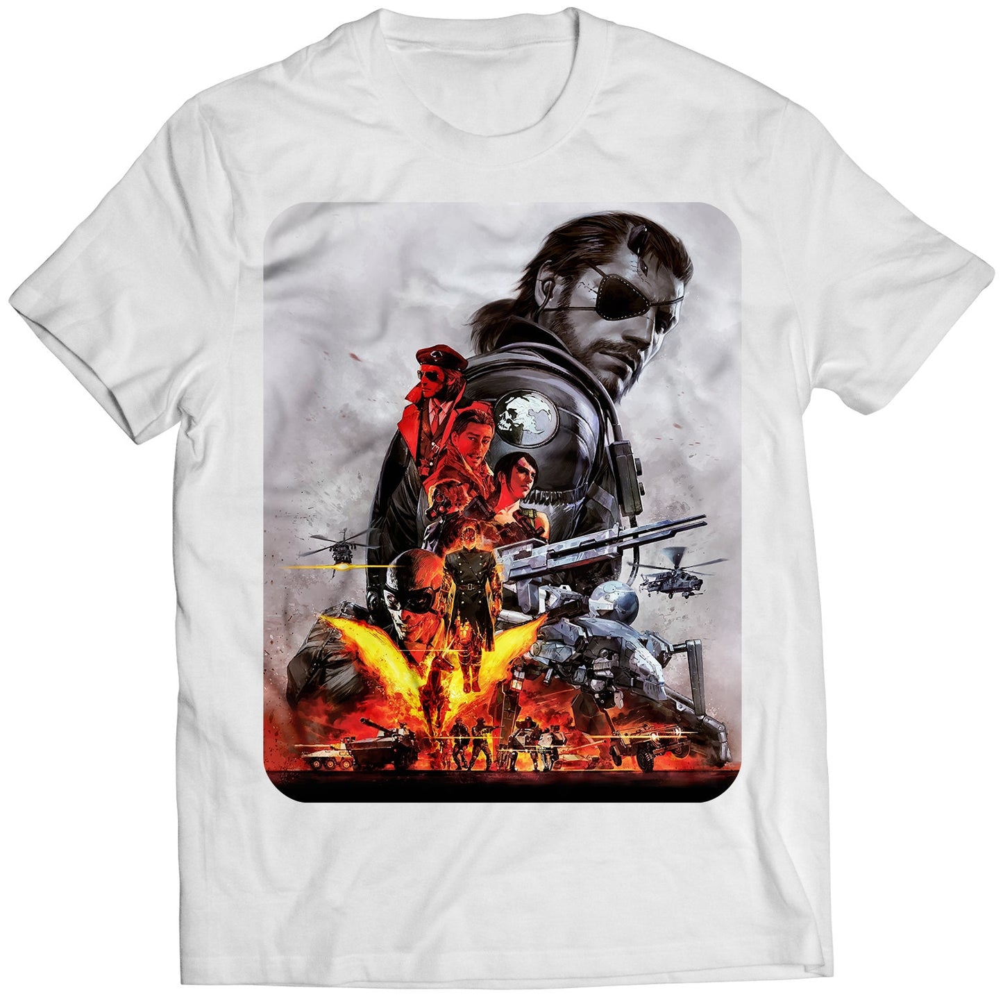 MGS V Phantom Pain Cover Premium Unisex T-shirt (Vectorized Design)