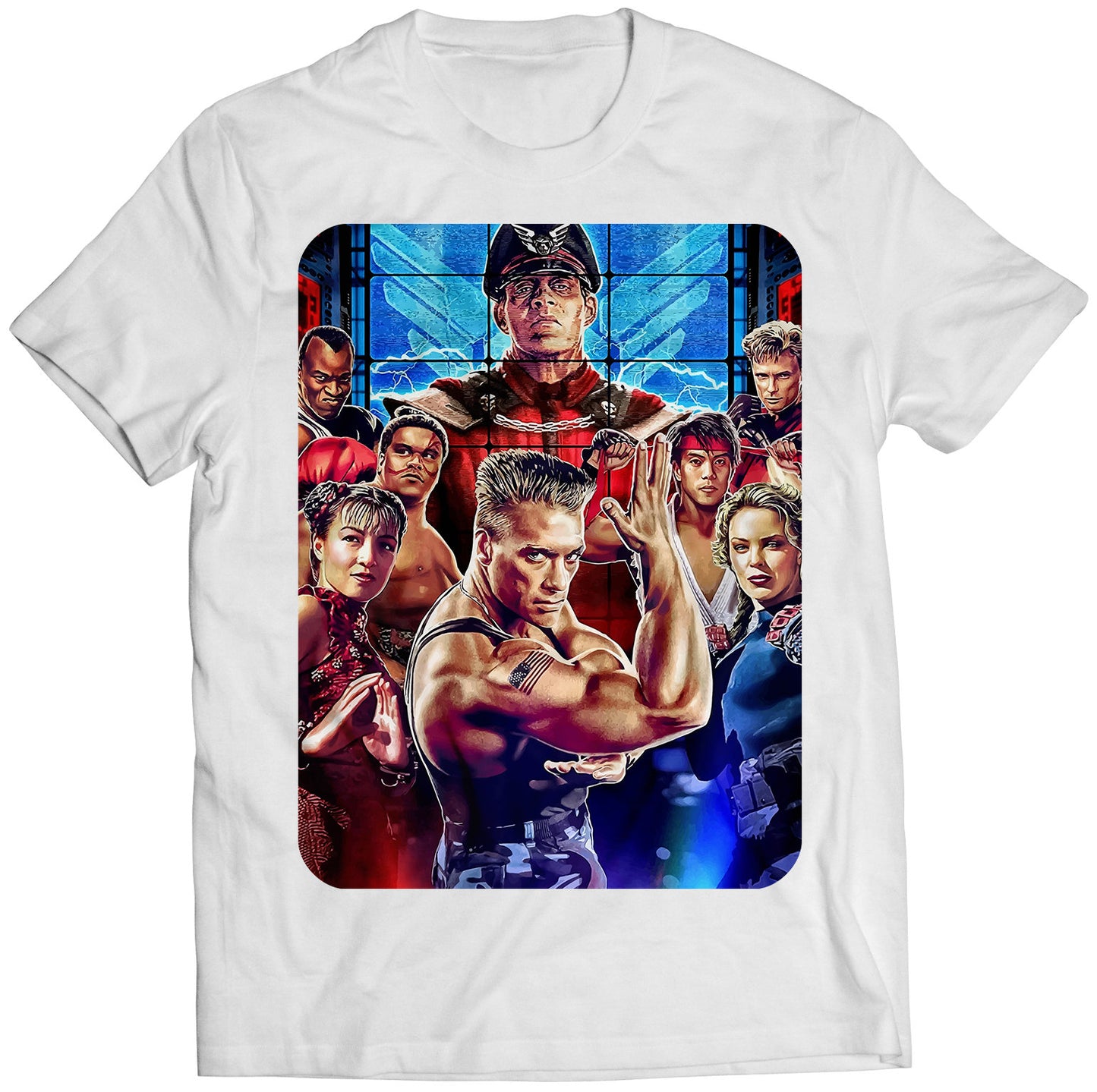 Street Fighting Movie Premium Unisex T-shirt (Vectorized Design)