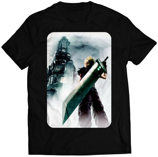 FF7 VII Cover Premium Unisex T-shirt (Vectorized Design)