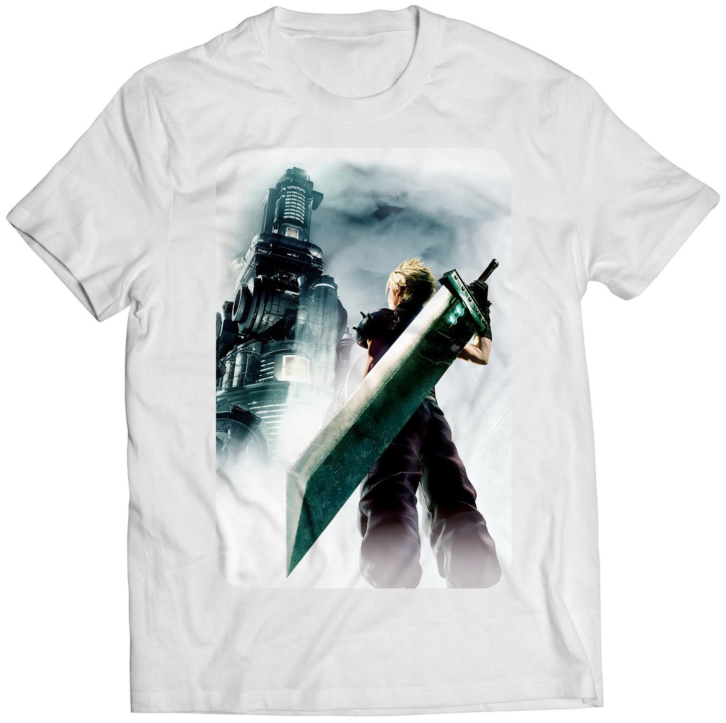 FF7 VII Cover Premium Unisex T-shirt (Vectorized Design)
