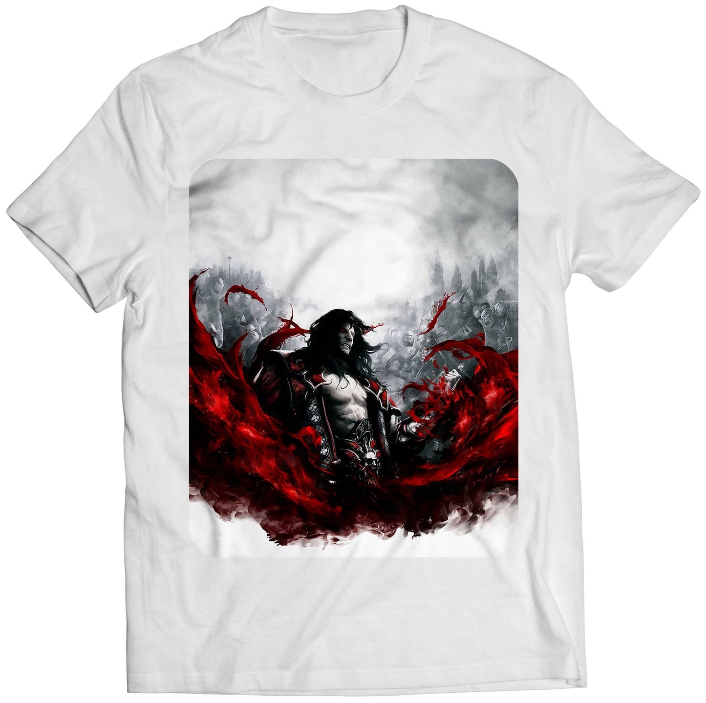 Castle Vania Lords of Shadow Boxart Premium Unisex T-shirt (Vectorized Design)