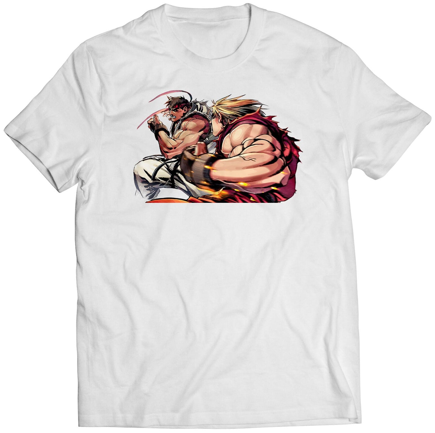 Ryu VS Ken SF2 Revival Premium Unisex T-shirt (Vectorized Design)