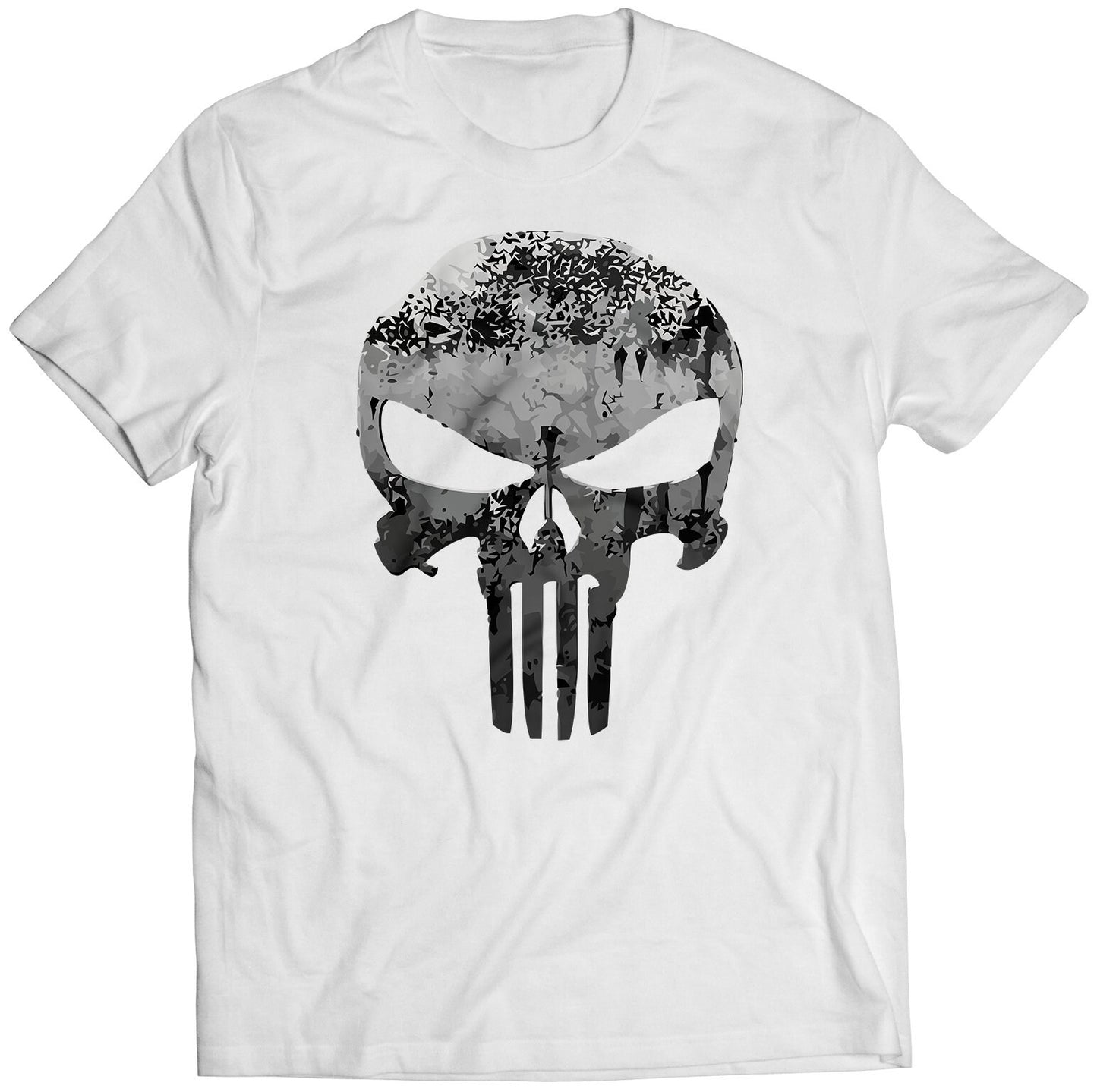 Punishment Distresed Skull Premium Unisex T-shirt (Vectorized Design)