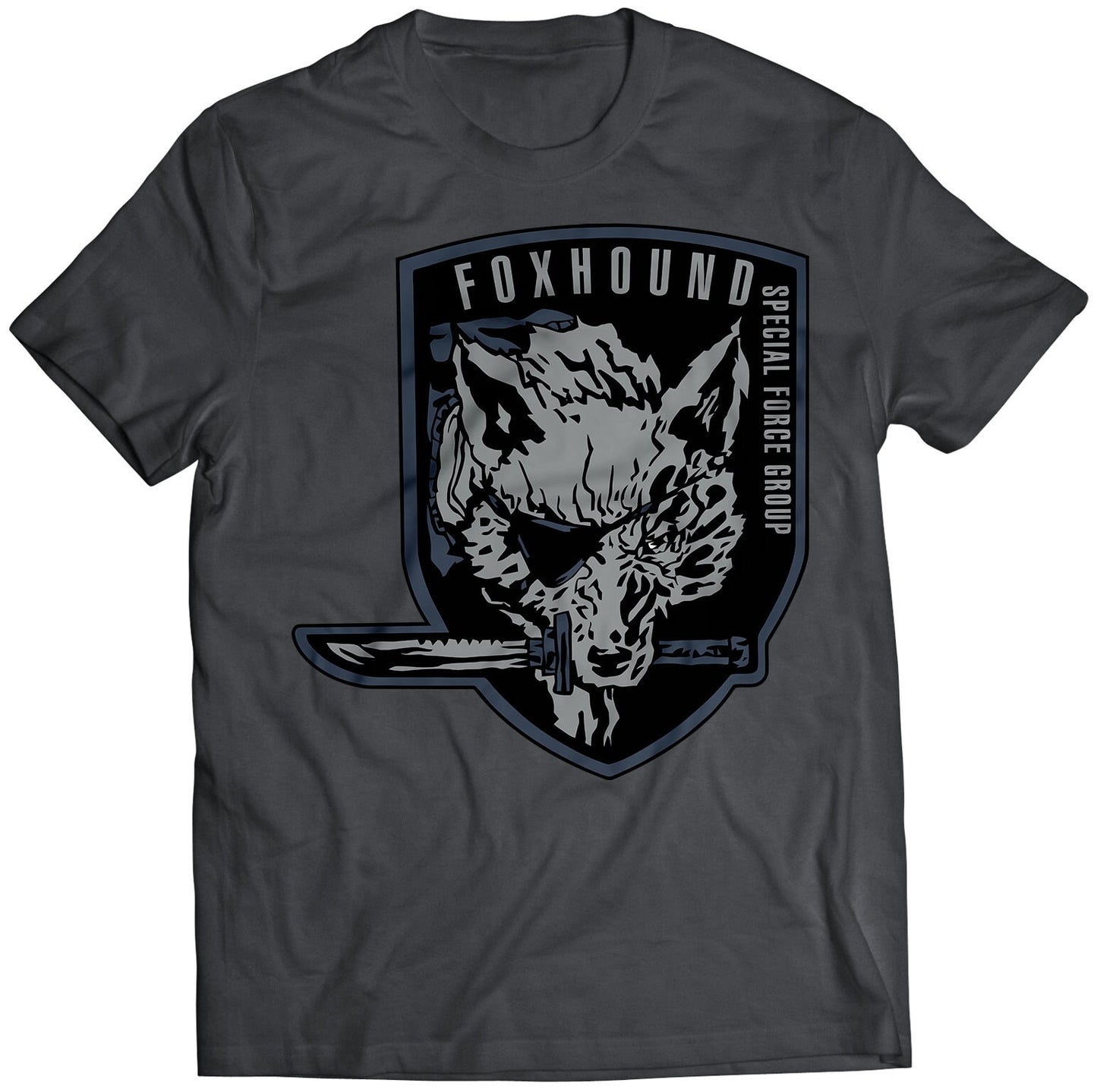 MGS Old Foxhound High-Tech Special Forces Unit Emblem Unisex T-Shirt (Vectorized Design)