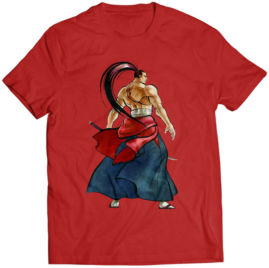 Genjuro Samurai Sen Premium Unisex T-shirt (Vectorized Design)