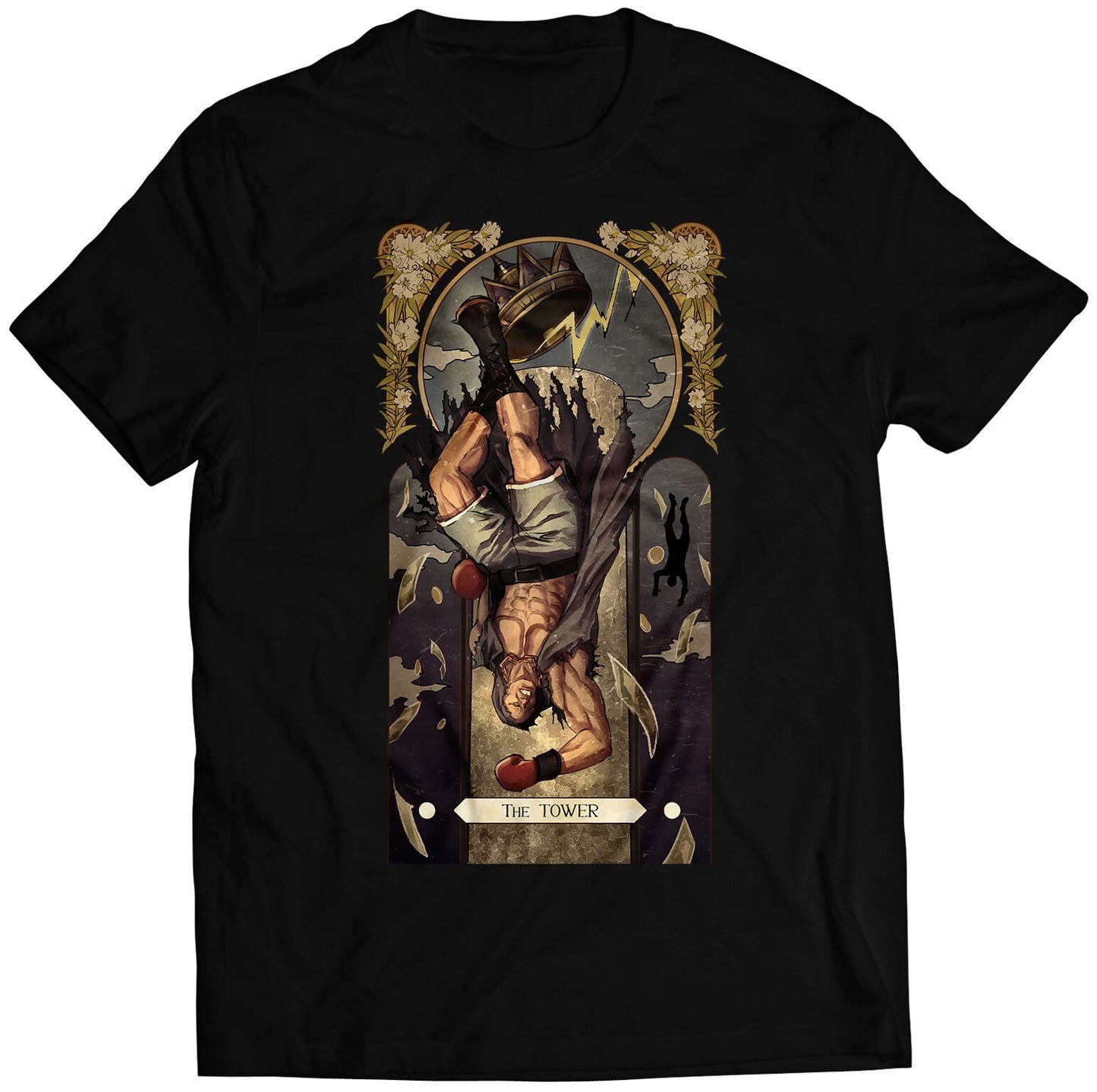 Balrog Boxer Street Fighting Tarot Card Premium Unisex T-shirt (Vectorized Design)