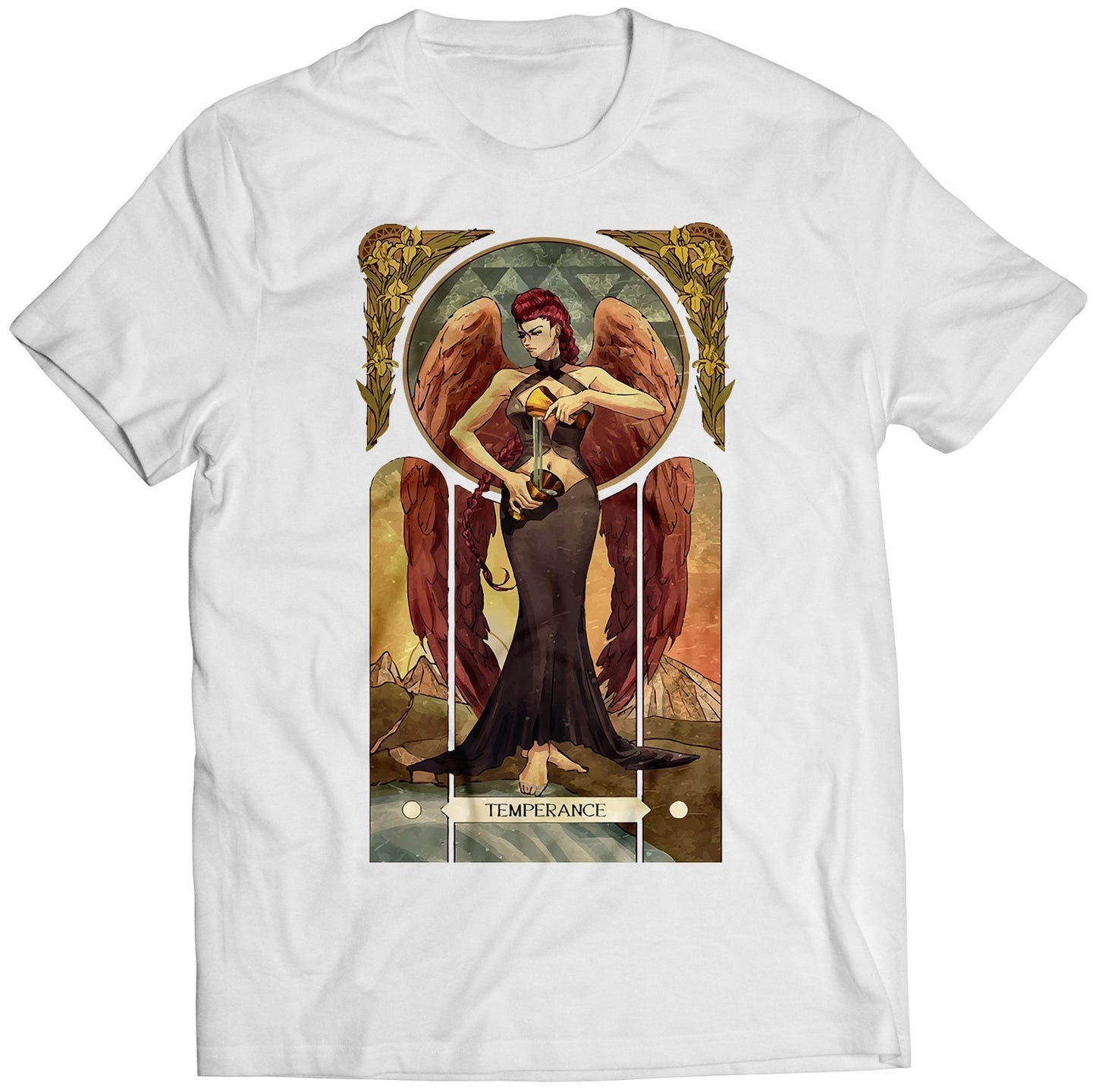 Crimson Viper Street Fighting Tarot Card Premium Unisex T-shirt (Vectorized Design)