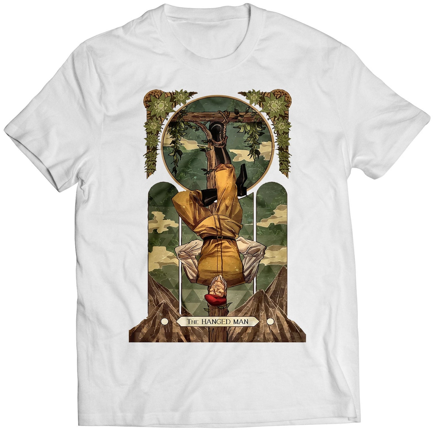 Rolento Street Fighting Tarot Card Premium Unisex T-shirt (Vectorized Design)