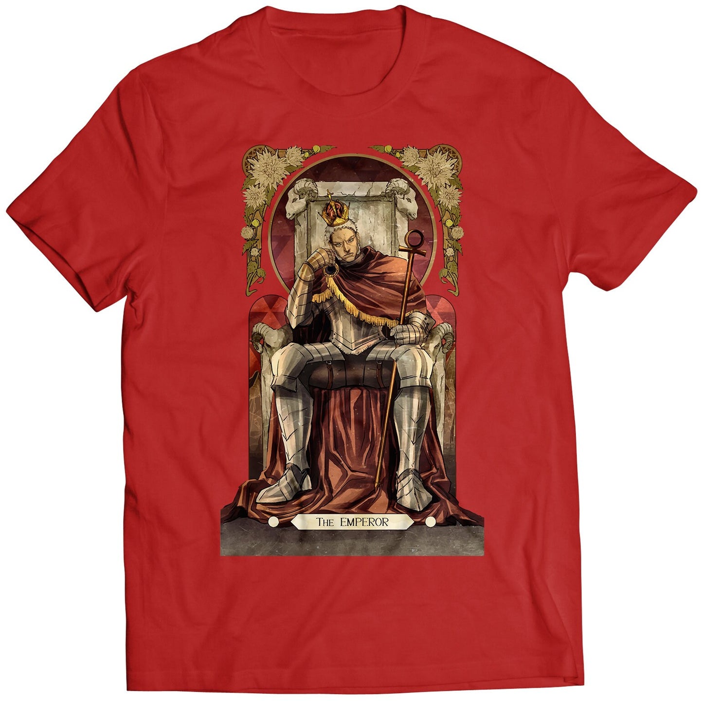 Urien Street Fighting Tarot Card Premium Unisex T-shirt (Vectorized Design)