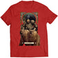 Zangief Street Fighting Tarot Card Premium Unisex T-shirt (Vectorized Design)