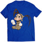 Chibi Ibuki Eating Dumplings Ultra SF4 Premium Unisex T-shirt (Vectorized Design)