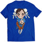 Chibi Chun Li Ultra SF4 Premium Unisex T-shirt (Vectorized Design)