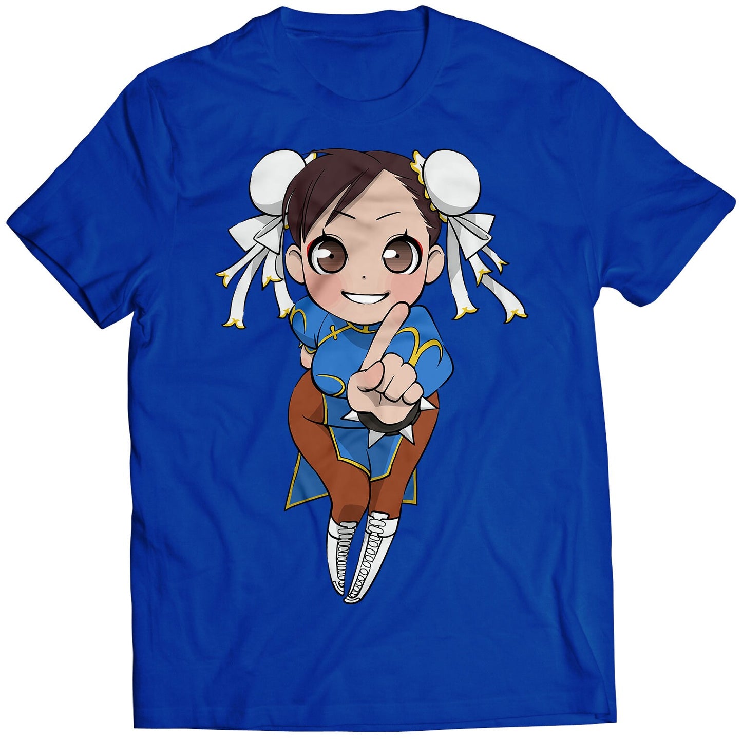 Chibi Chun Li Ultra SF4 Premium Unisex T-shirt (Vectorized Design)