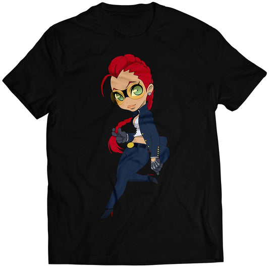 Chibi Crimson Viper Ultra SF4 Premium Unisex T-shirt (Vectorized Design)