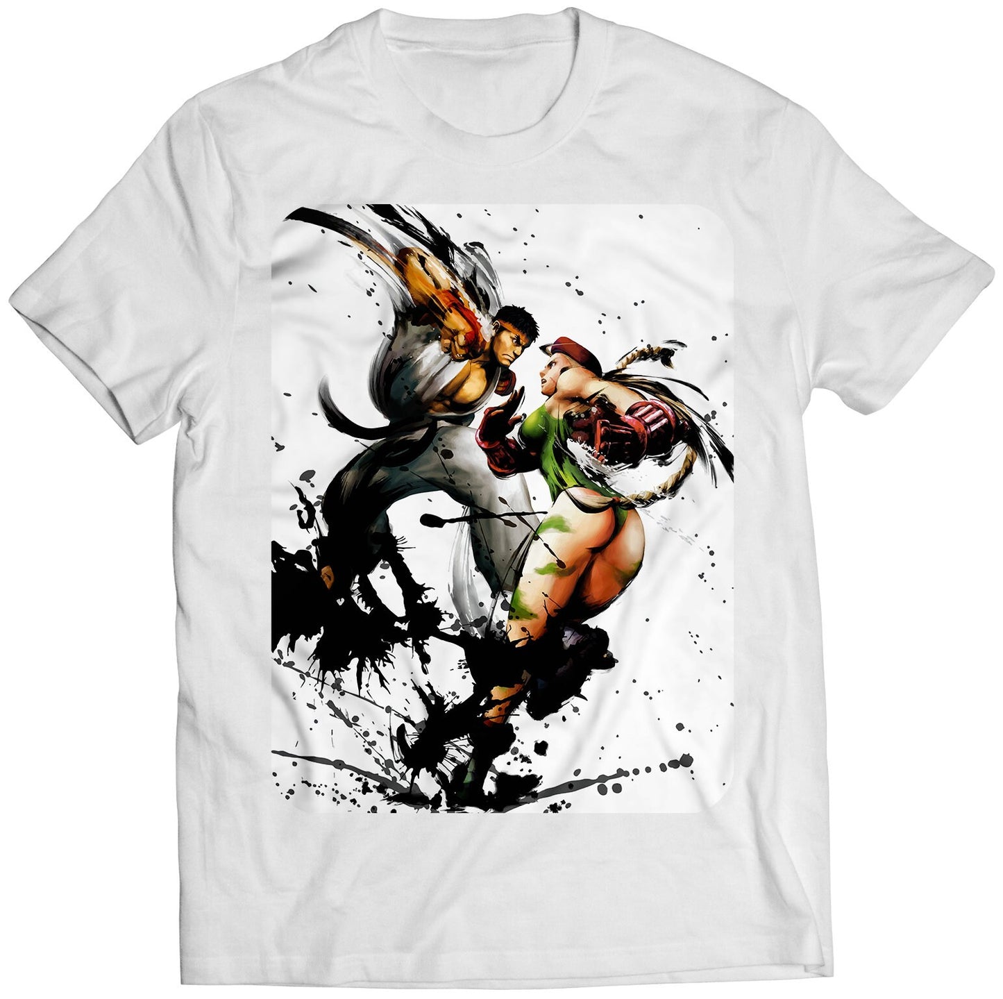 Street Fighter IV Cover V1 Premium Unisex T-shirt (Vectorized Design)