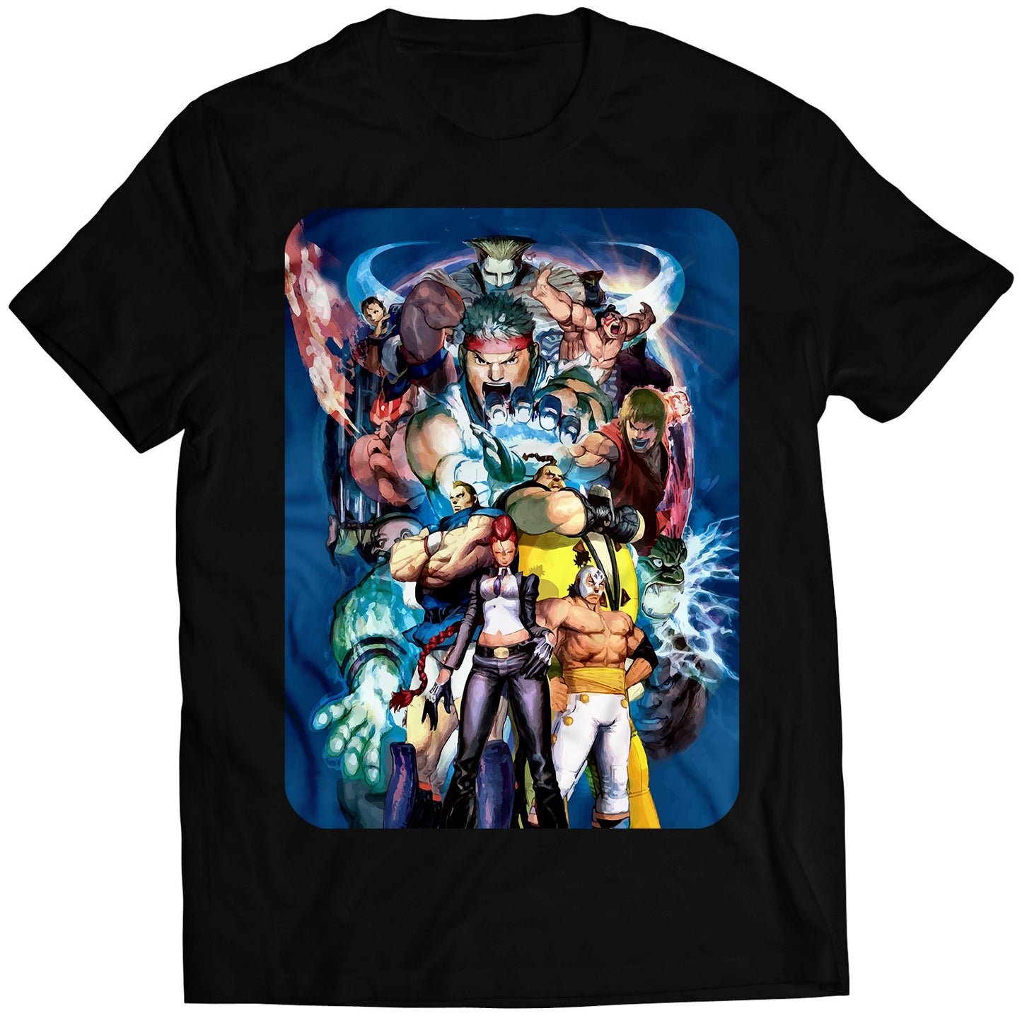 Street Fighter IV Cover V2 Premium Unisex T-shirt (Vectorized Design)