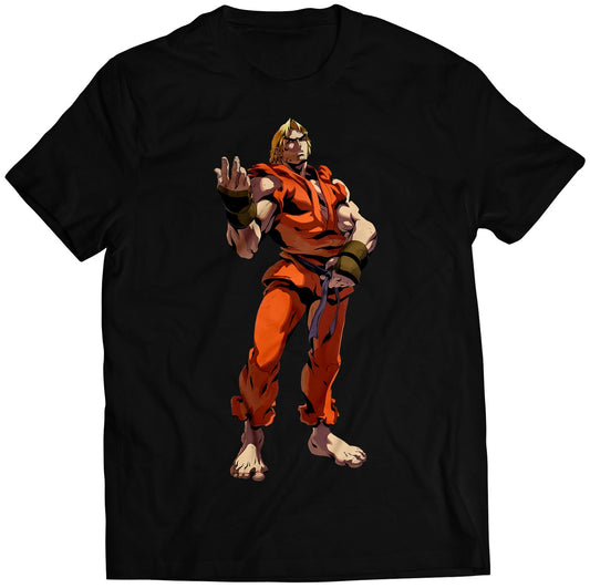 Ken Comic Street Fighting Premium Unisex T-shirt (Vectorized Design)