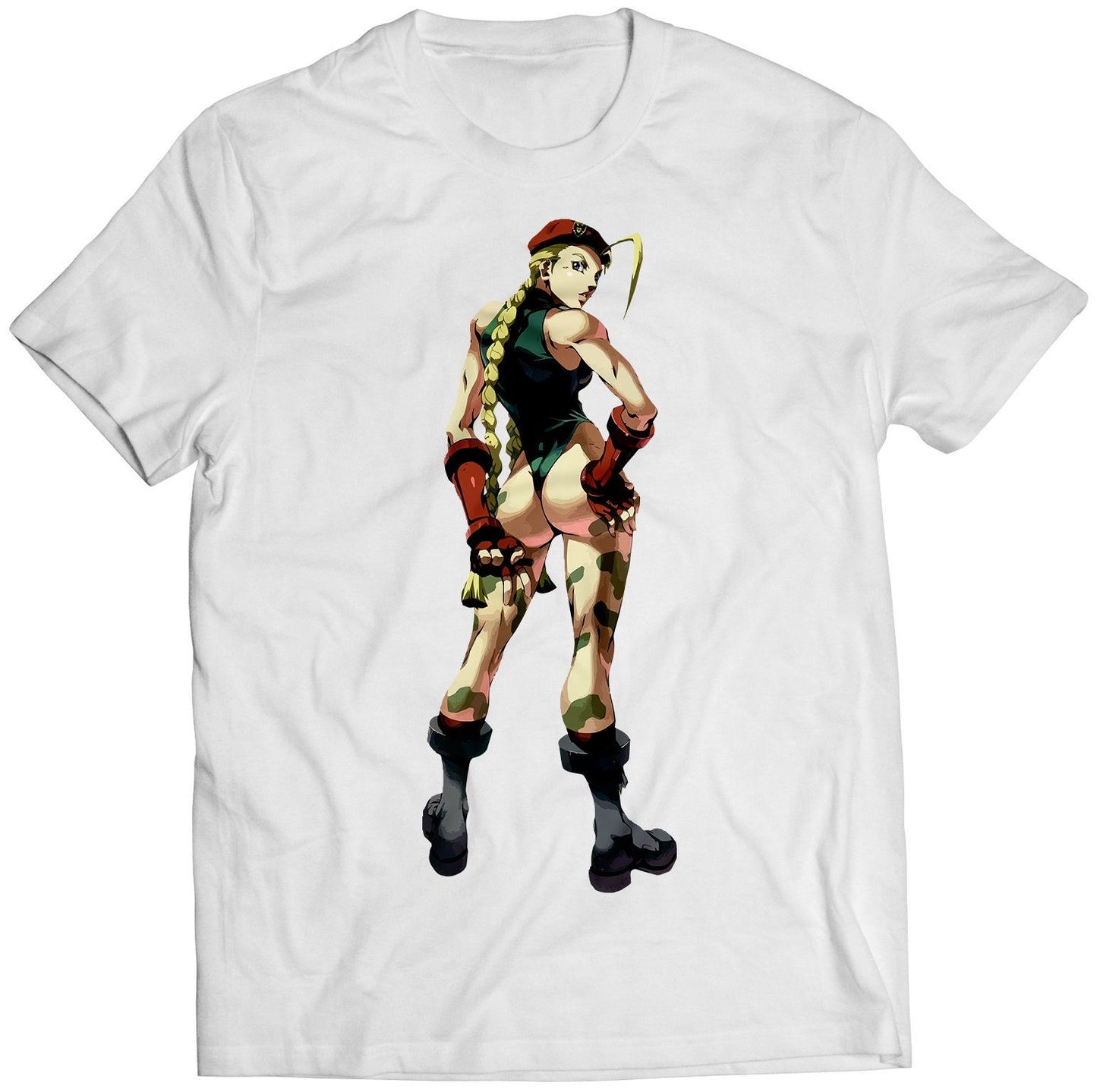 Cammy Comic Street Fighting Premium Unisex T-shirt (Vectorized Design)