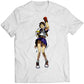 Sakura Comic Street Fighting Premium Unisex T-shirt (Vectorized Design)